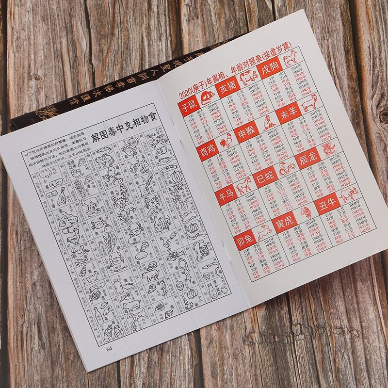 2022old Almanac Fortune Tong Sheng Calendar Tiger Year Home Feng Shui Calendar Auspicious Zodiac Wedding Auspicious Day Yellow Calendar