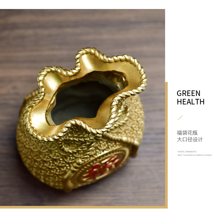 New Chinese Creative Money Bag Resin Decorations Spring Festival Fortune Meaning Saving Bag Living Room TV Cabinet Lucky Bag Decoration New Chinese Creative Money Bag Resin Decorations Spring Festival Fortune Meaning Saving Bag Living Room TV Cabinet Lucky Bag Decoration