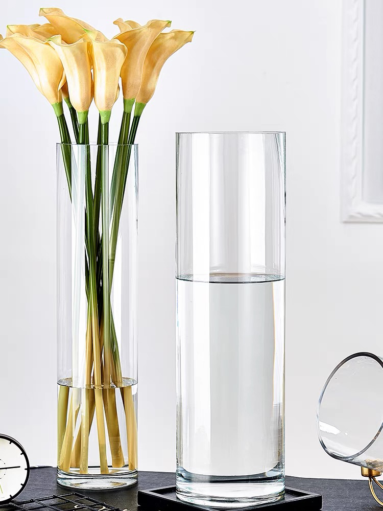 Bamboo Glass Vase Transparent High Water Bamboo Lucky Bamboo Dragon Bamboo Fortune Bamboo for Florists Cylindrical Straight Bamboo Glass Vase Transparent High Water Bamboo Lucky Bamboo Dragon Bamboo Fortune Bamboo for Florists Cylindrical Straight
