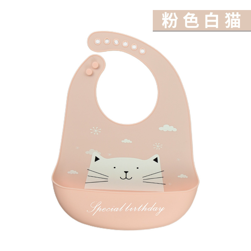 Baby&#039;s Silicone Bib Waterproof Meal Bib Saliva Towel Newborn Customized Baby Children&#039;s Bib Disposable Supplies