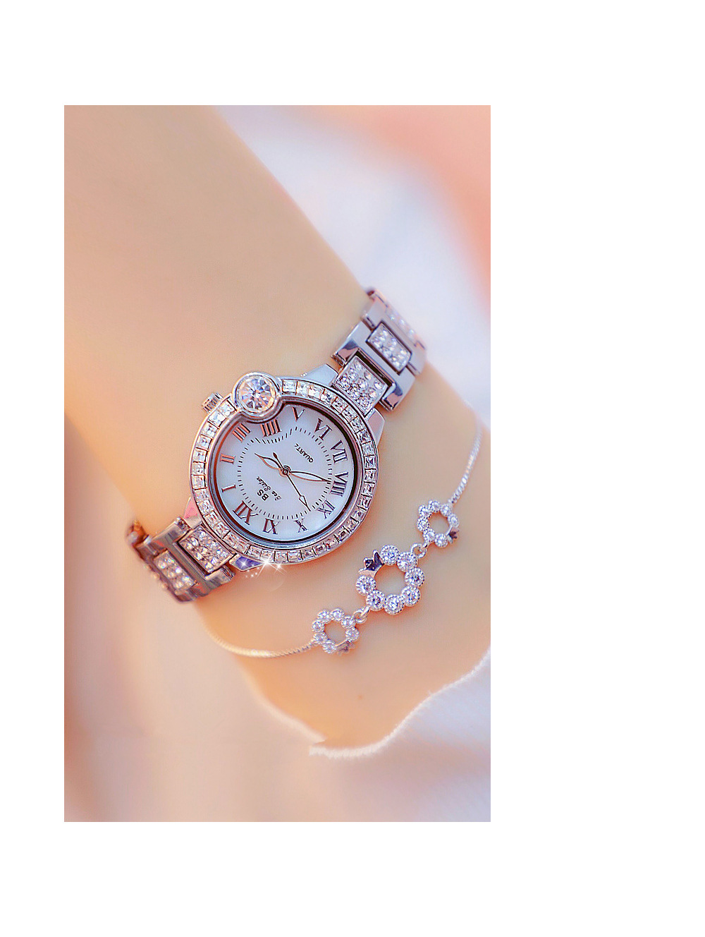 BS New Arrival Hot Sale Watch Factory Direct Sales Foreign Trade Linked List Customization Women's Watch Full of Diamonds One Piece Dropshipping Fa1503 BS New Arrival Hot Sale Watch Factory Direct Sales Foreign Trade Linked List Customization Women's Watch Full of Diamonds One Piece Dropshipping Fa1503