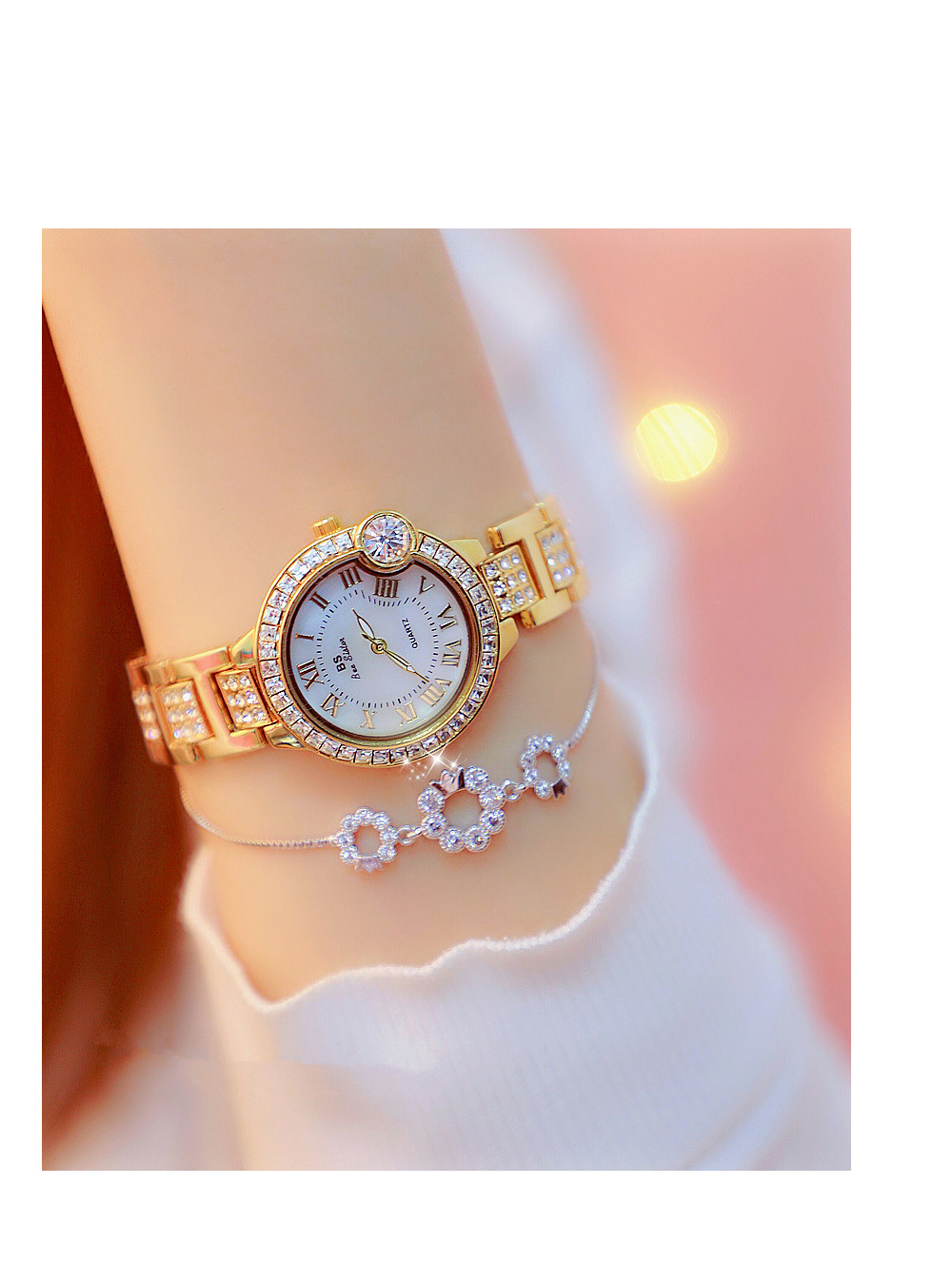 BS New Arrival Hot Sale Watch Factory Direct Sales Foreign Trade Linked List Customization Women's Watch Full of Diamonds One Piece Dropshipping Fa1503 BS New Arrival Hot Sale Watch Factory Direct Sales Foreign Trade Linked List Customization Women's Watch Full of Diamonds One Piece Dropshipping Fa1503