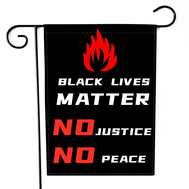 European and American Protest Flag Black Lives Matter I Can&#039;t Breathe Letters Garden Flag Election Flag