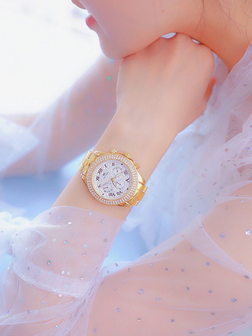 BS New Arrival Hot Sale Watch Factory Direct Sales Foreign Trade Linked List Customization Women's Watch Full of Diamonds One Piece Dropshipping Fa1161 BS New Arrival Hot Sale Watch Factory Direct Sales Foreign Trade Linked List Customization Women's Watch Full of Diamonds One Piece Dropshipping Fa1161