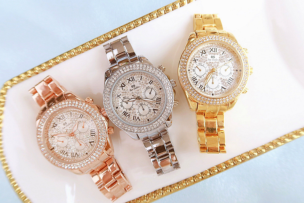 BS New Arrival Hot Sale Watch Factory Direct Sales Foreign Trade Linked List Customization Women's Watch Full of Diamonds One Piece Dropshipping Fa1161 BS New Arrival Hot Sale Watch Factory Direct Sales Foreign Trade Linked List Customization Women's Watch Full of Diamonds One Piece Dropshipping Fa1161