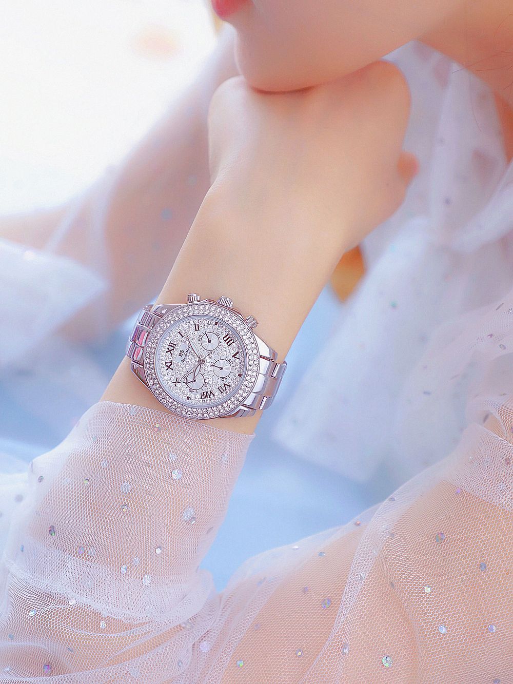 BS New Arrival Hot Sale Watch Factory Direct Sales Foreign Trade Linked List Customization Women's Watch Full of Diamonds One Piece Dropshipping Fa1161 BS New Arrival Hot Sale Watch Factory Direct Sales Foreign Trade Linked List Customization Women's Watch Full of Diamonds One Piece Dropshipping Fa1161