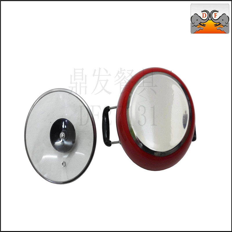 DF27131 tripod hair stainless steel kitchen hotel tableware list pearl soup pot color pot