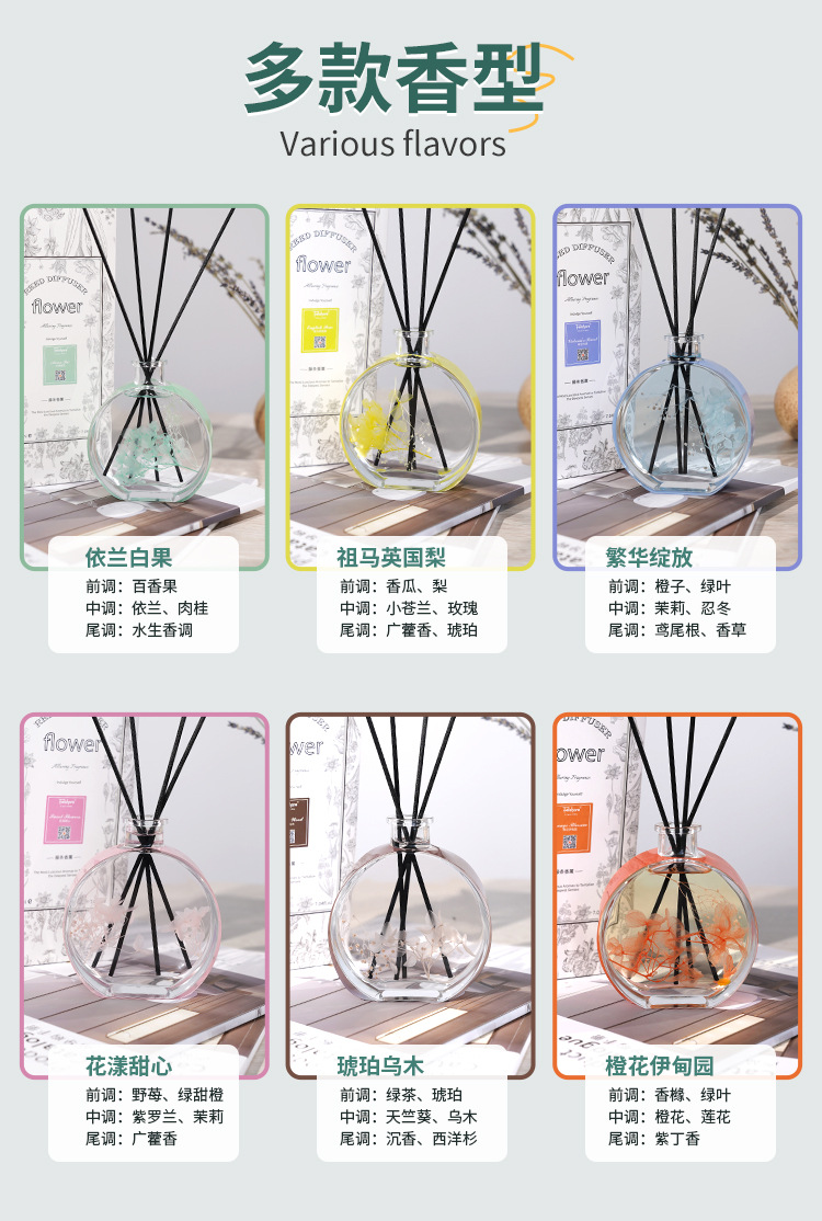 Large Capacity Preserved Fresh Flower Fire-Free Aromatherapy Indoor Home Organic Essence Oil Bedroom and Toilet Incense Dried Flower Rattan Aroma Large Capacity Preserved Fresh Flower Fire-Free Aromatherapy Indoor Home Organic Essence Oil Bedroom and Toilet Incense Dried Flower Rattan Aroma