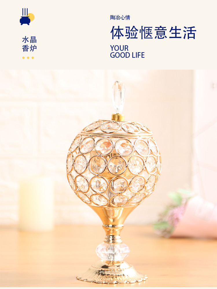 Nordic Style Modern Creative Crystal Incense Burner Office Decorations Incense Tube Incense Holder Home Aroma Burner Incense Burner Ornaments