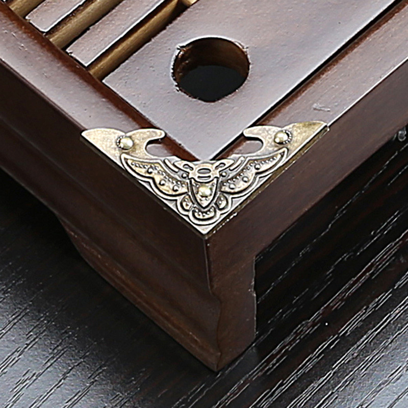  Tea Tray Household Kemu Small Number Drawer-Type Wooden Tea Set Tray Drainage Water Storage Solid Wood Tea Table