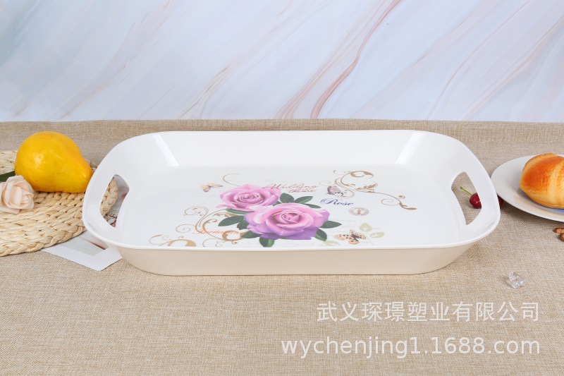 New Tableware tray Green porcelain Food tray Bakery with a tray custom tea tray
