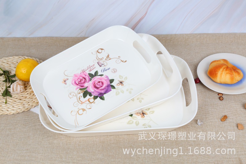 New Tableware tray Green porcelain Food tray Bakery with a tray custom tea tray