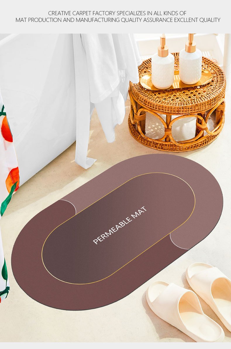 Cross-Border Soft Diatom Ooze Bathroom Absorbent Floor Mat Bathroom Entrance Mat Quick-Drying Non-Slip Washroom Carpet Mat Cross-Border Soft Diatom Ooze Bathroom Absorbent Floor Mat Bathroom Entrance Mat Quick-Drying Non-Slip Washroom Carpet Mat