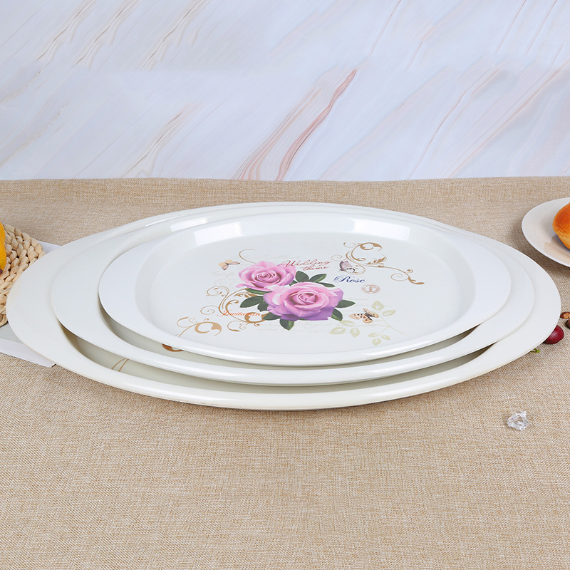 Factory Direct Imitation Environmental plate wholesale Hotel with food tray custom fruit plate bread tray