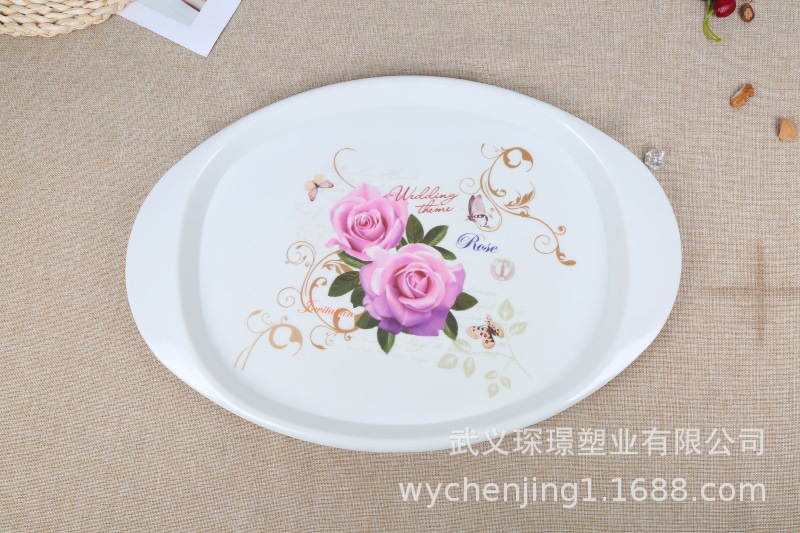 Factory Direct Imitation Environmental plate wholesale Hotel with food tray custom fruit plate bread tray