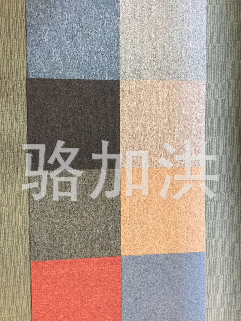 PVC plain square patchwork carpet of hotel combination floor MATS project carpet