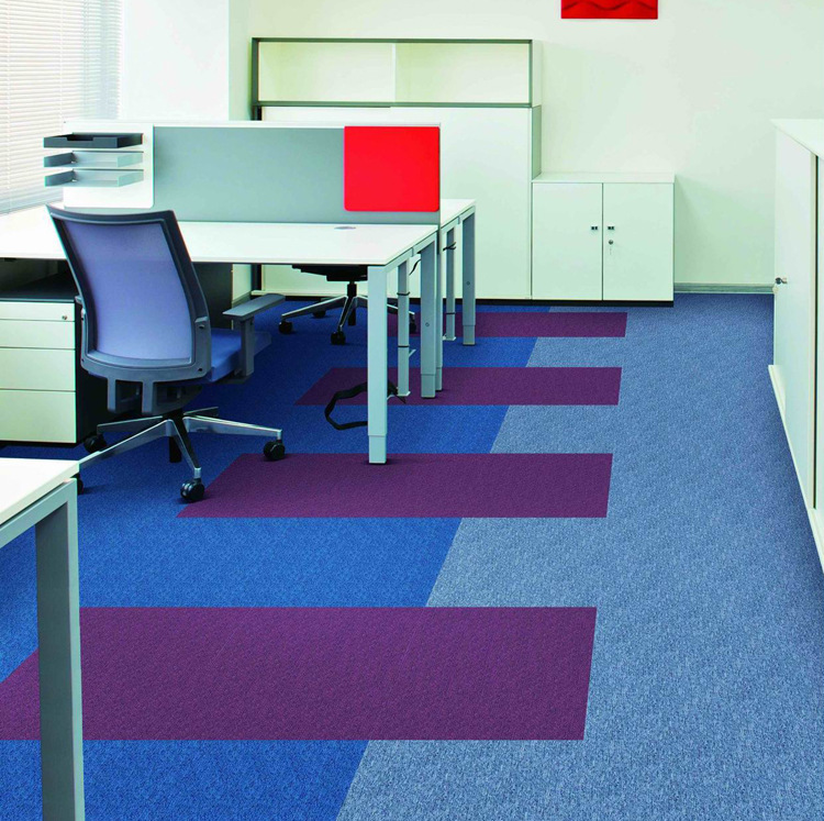 PVC plain square patchwork carpet of hotel combination floor MATS project carpet