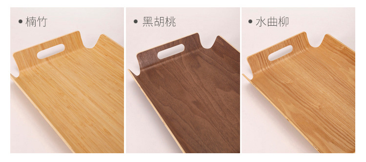 Wooden Bread Plate Self-Service Selection Plate Bakery Tray Hotel Tray Plate Bread Plate Bread Self-Selection Plate