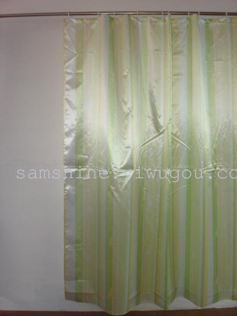 Shower curtain-Bath curtain-Toilet curtain-Green