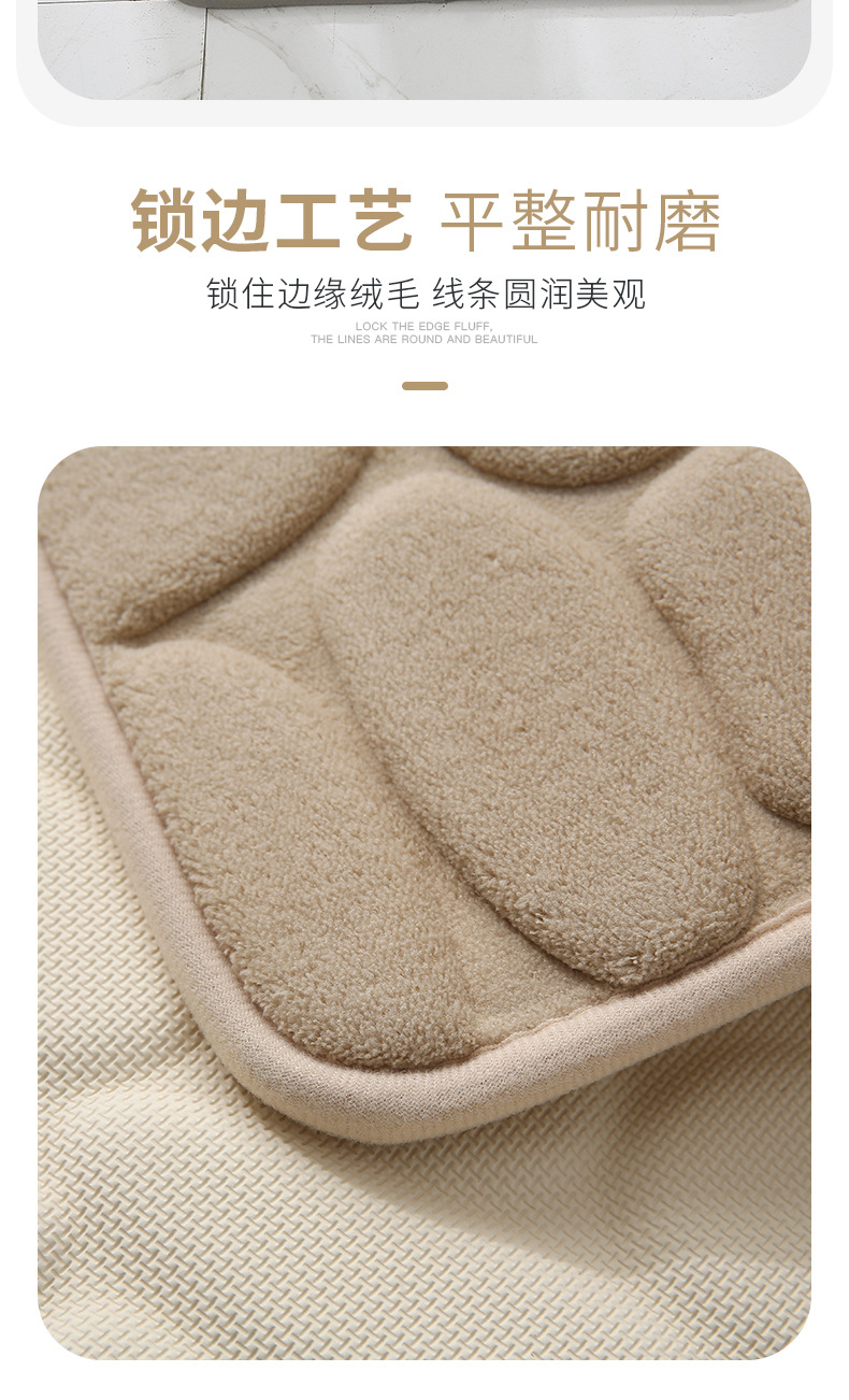 Memory Foam Absorbent Floor Mat Bathroom Bathroom Door Non-Slip Foot Mats Kitchen Door Mat Bedroom Carpet Bedside