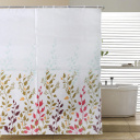 Thickened small curtain set bathroom hanging curtain waterproof mouldproof perforated toilet curtain cloth bath partition curtain