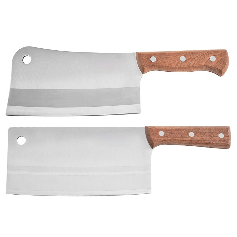Cleaver Slicing Knife Kitchen Knife Household Bone Cutting Knife Chef Knife Wooden Handle Knife Bone Chopping Knife