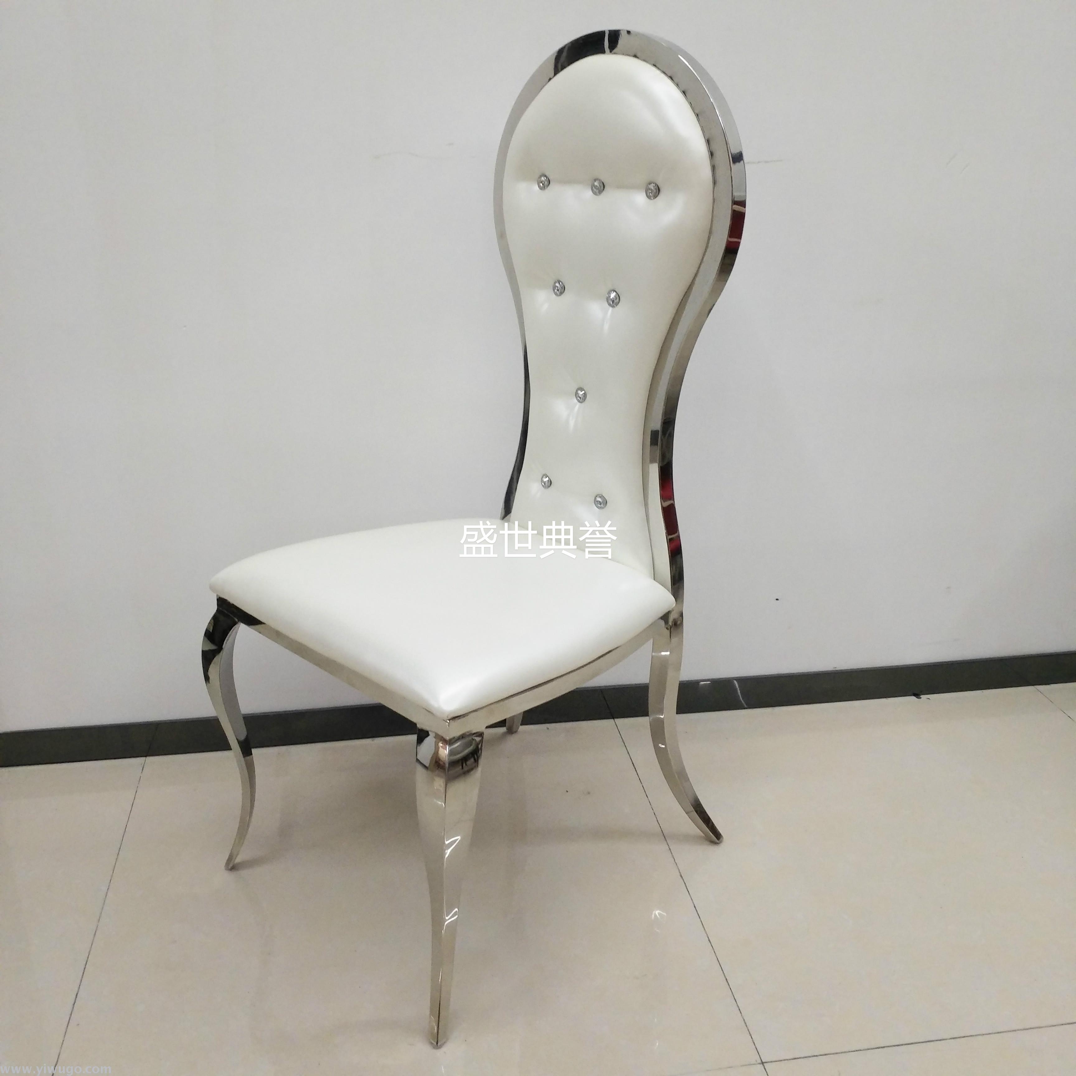 wholesale hotel wedding stainless steel dining chair restaurant titanium gold dining chair European modern wedding chair