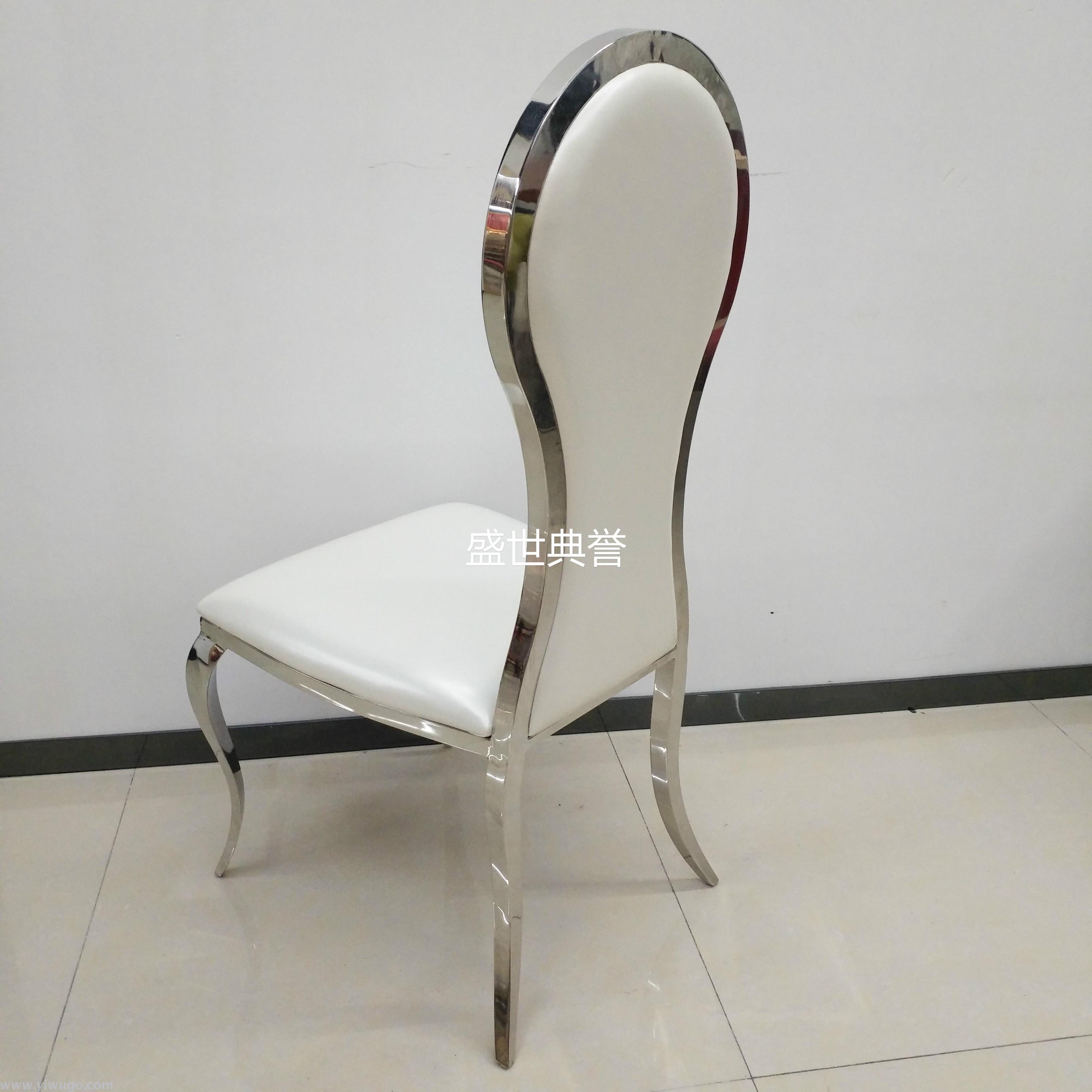 wholesale hotel wedding stainless steel dining chair restaurant titanium gold dining chair European modern wedding chair