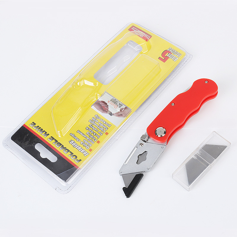 Heavy-Duty Folding Utility Knife Large Paper Cutter Unpacking Knife Cutter Tool Wallpaper Knife Ladder Blade