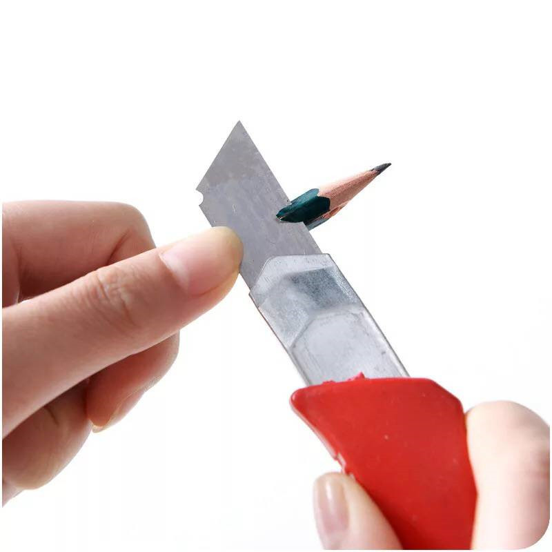 Factory Direct Sales Hand Push Large Size Art Knife Utility Knife Color Metal Paper Cutter Wallpaper Knife