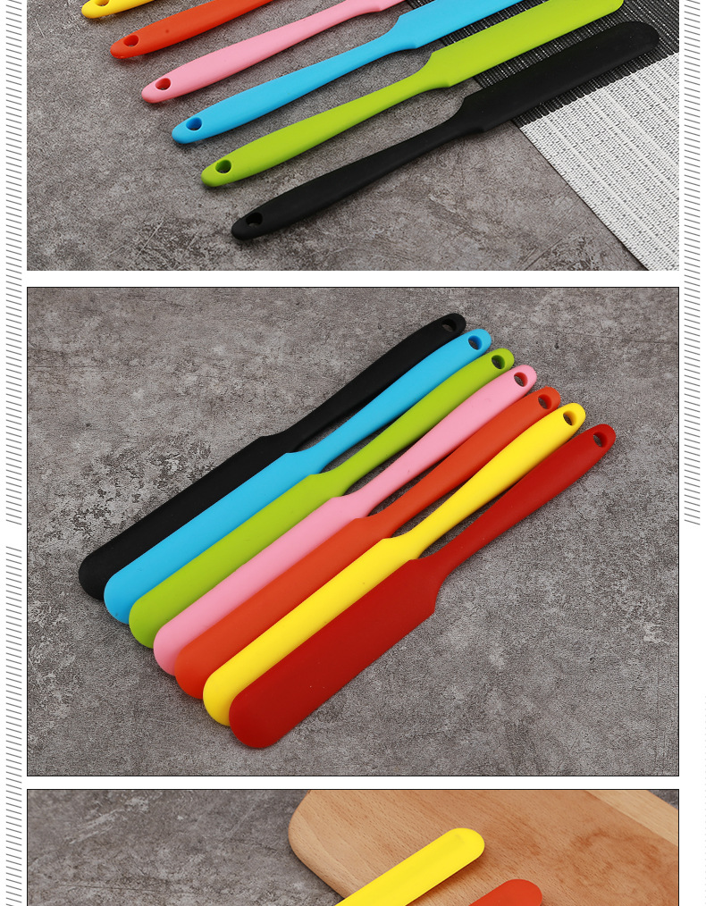 Silicone Scraper One-Piece Long Butter Scraper Stirring Knife Cake Butter Knife All-Inclusive Long Scraper Baking Silicone Scraper One-Piece Long Butter Scraper Stirring Knife Cake Butter Knife All-Inclusive Long Scraper Baking