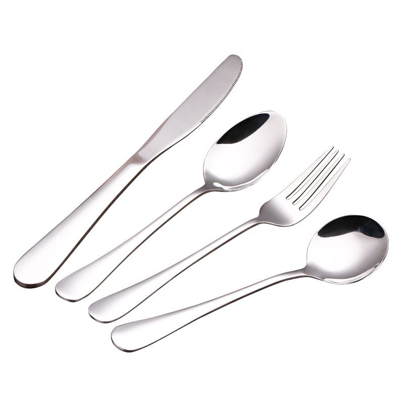 Western Steak Knife and Fork Western Tableware Wholesale Custom Logo Knife, Fork and Spoon Suit Stainless Steel Knife and Forks Spoon
