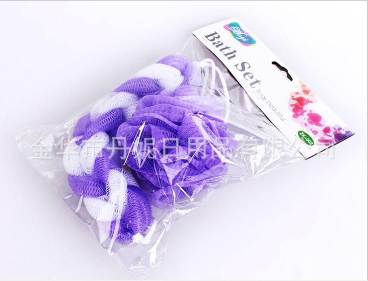 Supply Two Bath Sets. Long and Short Bath Flower Bath Set Bag Wholesale Bath Ball Set