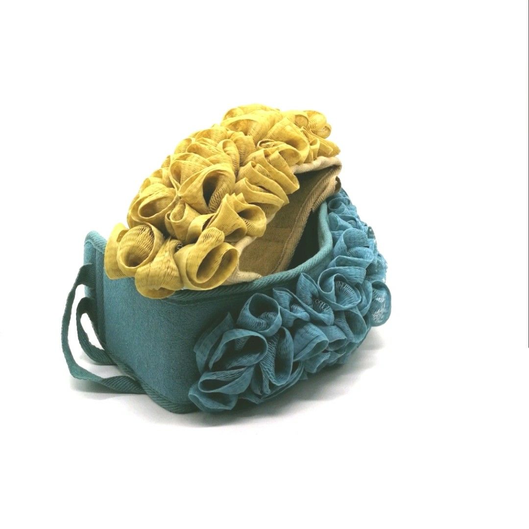 Hand Pull Type Shower Foaming Net Strip Back Rub Bath Ball Back Rub Long Bath Flower Bath Ball Pull Back Long Bath Flower Wholesale