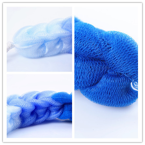 Creative household lovely color long strip bath ball back rub bath brush bath towel Creative household lovely color long strip bath ball back rub bath brush bath towel