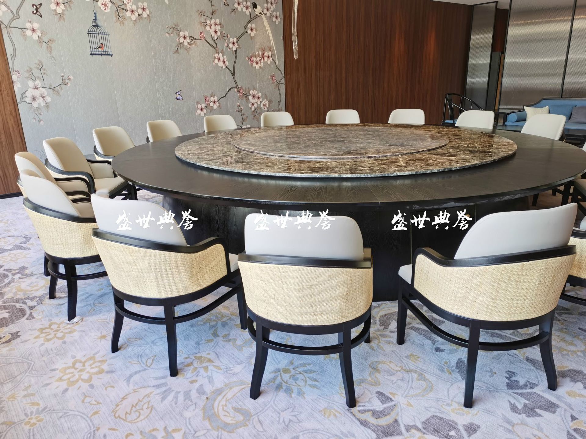 Solid Wood Dining Chair International Hotel Rattan Chair New Chinese Style Solid Wood Electric Dining Table and Chair Solid Wood Dining Chair International Hotel Rattan Chair New Chinese Style Solid Wood Electric Dining Table and Chair