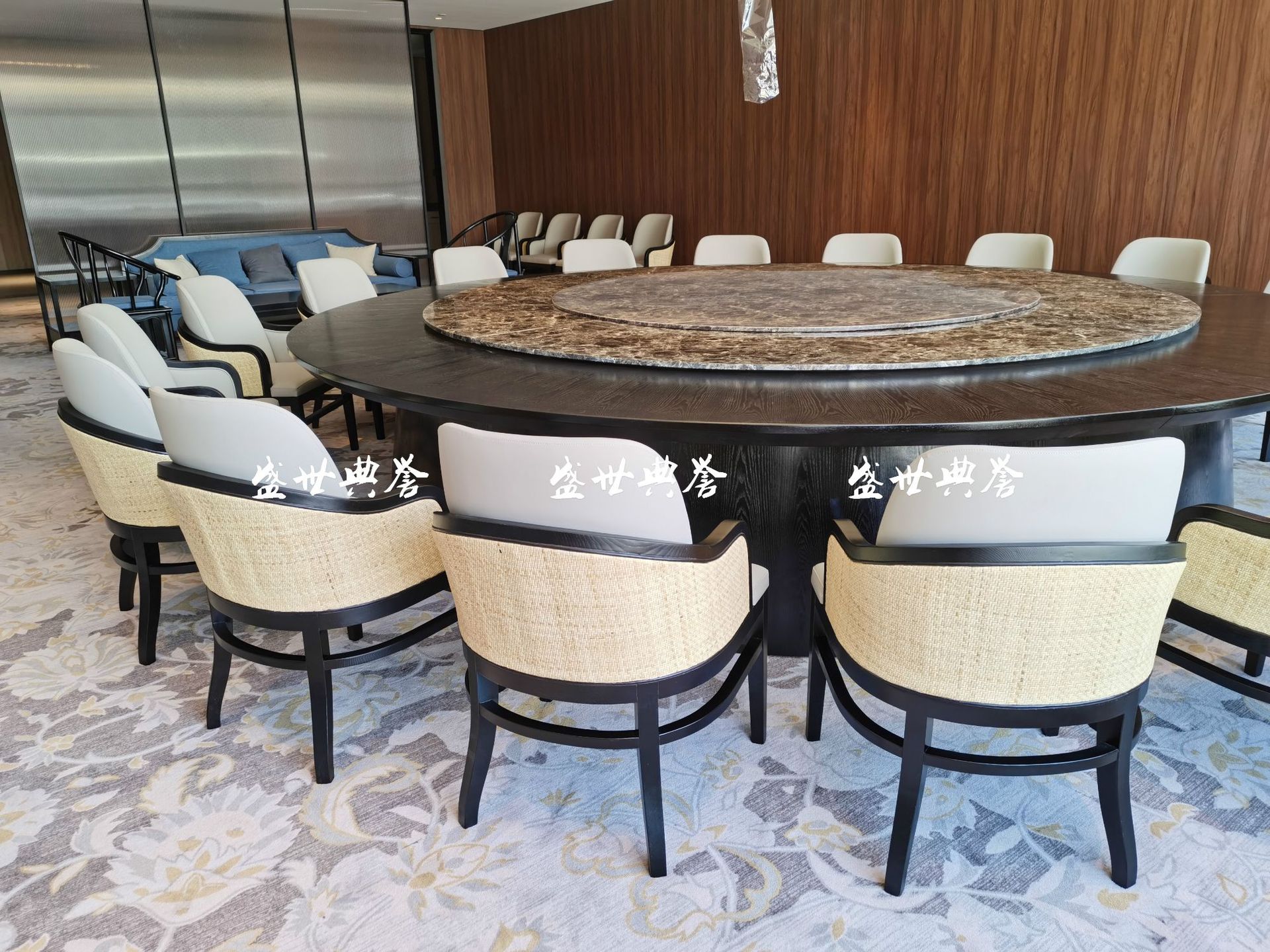 Solid Wood Dining Chair International Hotel Rattan Chair New Chinese Style Solid Wood Electric Dining Table and Chair Solid Wood Dining Chair International Hotel Rattan Chair New Chinese Style Solid Wood Electric Dining Table and Chair