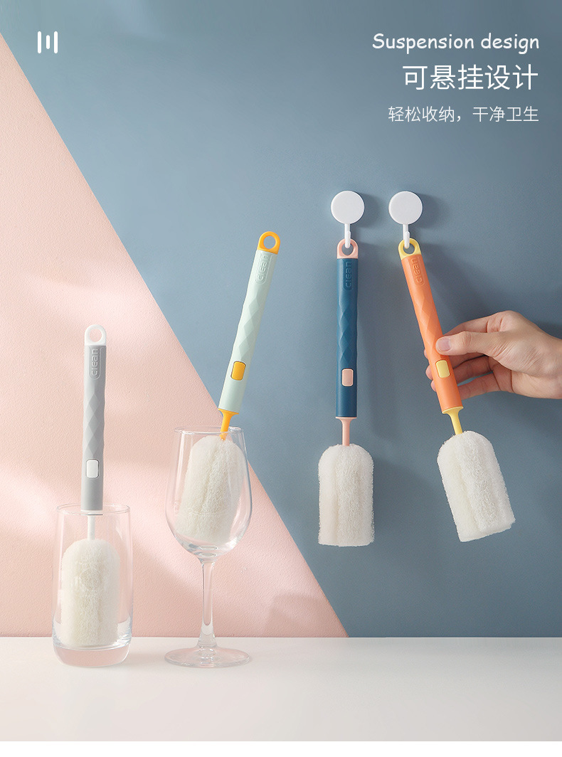 Original New Rainbow Cup Brush Long Handle Baby Bottle Brush Removable Wash Cup Scouring Pad Bruch Head Activity Gift Cup Brush Original New Rainbow Cup Brush Long Handle Baby Bottle Brush Removable Wash Cup Scouring Pad Bruch Head Activity Gift Cup Brush