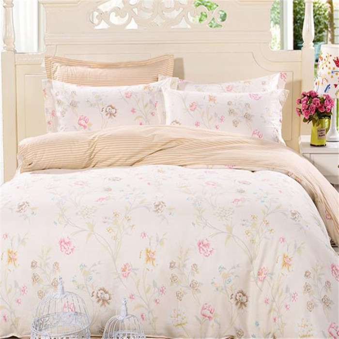 Yellow Hyacinth High-Density Active Printed Four-Piece Bedding Set 200x230 Bedding