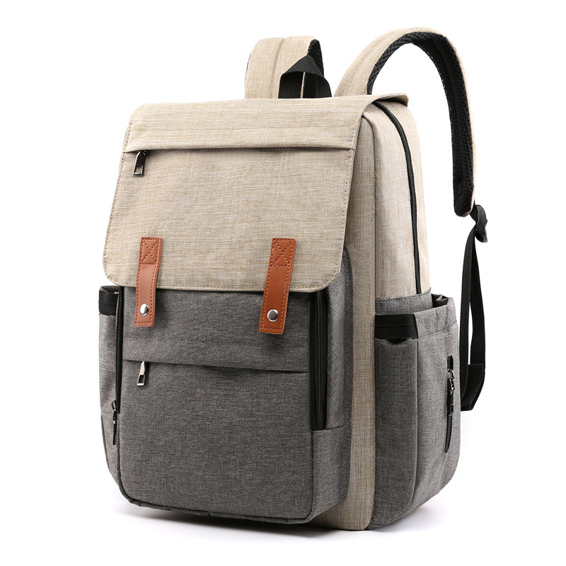 Factory Mummy Bag Large Capacity Multi-Functional Fashion Backpack Baby Diaper Bag Waterproof Maternity Bottle Diaper Backpack Customization