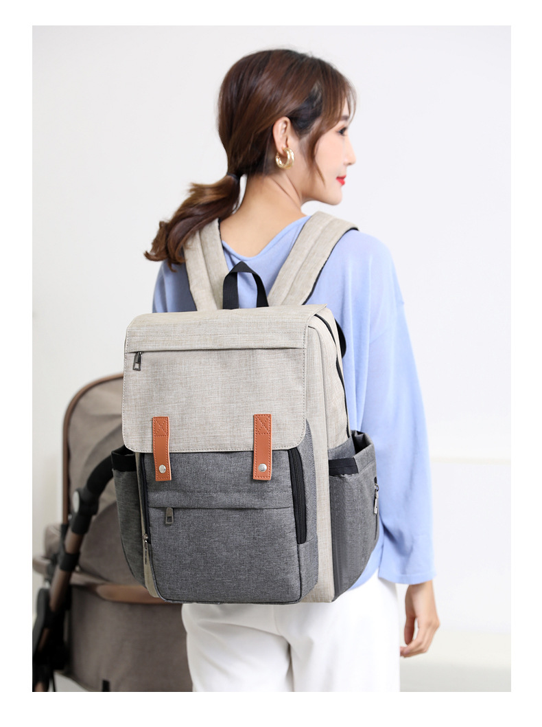 Factory Mummy Bag Large Capacity Multi-Functional Fashion Backpack Baby Diaper Bag Waterproof Maternity Bottle Diaper Backpack Customization Factory Mummy Bag Large Capacity Multi-Functional Fashion Backpack Baby Diaper Bag Waterproof Maternity Bottle Diaper Backpack Customization