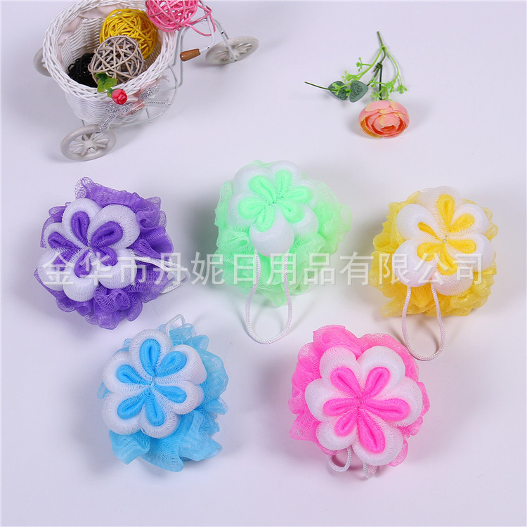 direct sale hot style hot sell plum shape bath flower colorful bath ball environmental protection PE bath must direct sale hot style hot sell plum shape bath flower colorful bath ball environmental protection PE bath must