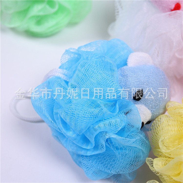 Manufacturer direct sales hot style plush animal bath flowers mixed small animal bath ball bath baby necessary Manufacturer direct sales hot style plush animal bath flowers mixed small animal bath ball bath baby necessary