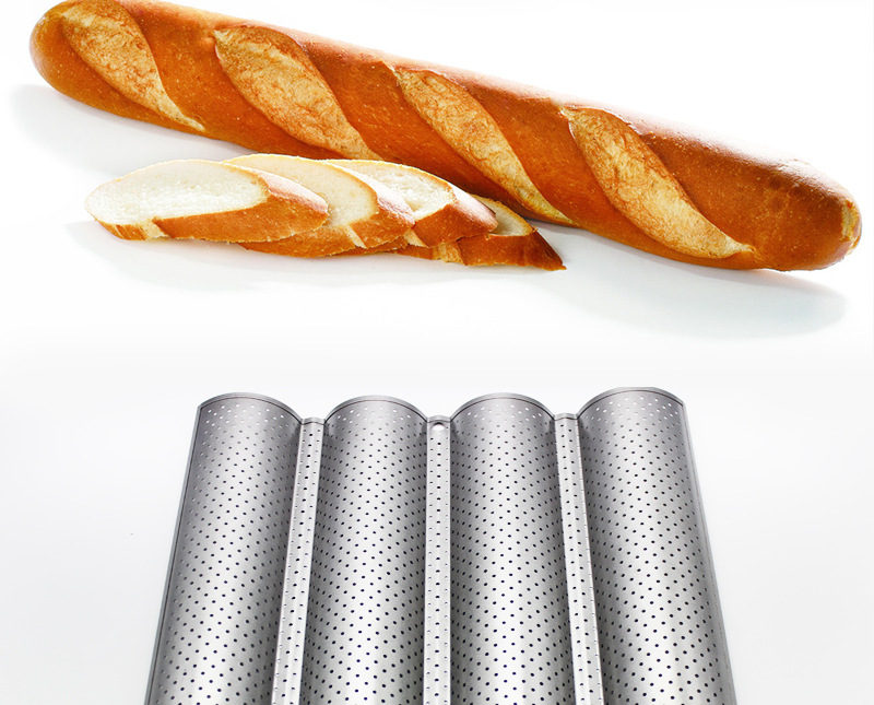 Factory Wholesale Non-Stick 4-Slot 3-Slot Bread Wave Grid Runner 2 Wave Baguette Baking Mold Cake Mold Factory Wholesale Non-Stick 4-Slot 3-Slot Bread Wave Grid Runner 2 Wave Baguette Baking Mold Cake Mold