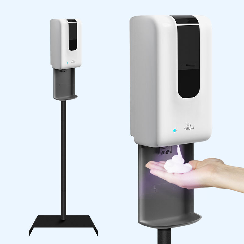 Vertical Mobile Induction Disinfection Station Automatic Hand Foam Machine Infrared Induction Soap Dispenser Factory Direct Sales