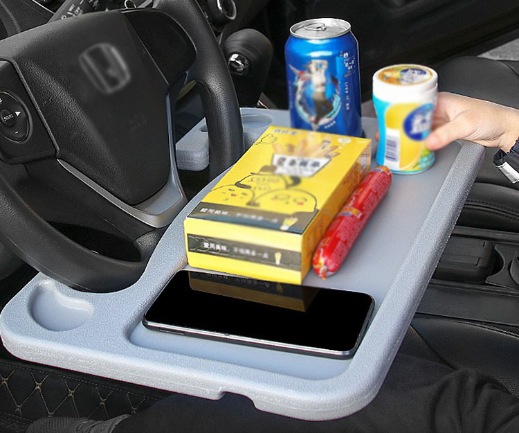 New Material Car Steering Wheel Laptop Desk Car Computer Desk Large Steering Wheel Dinner Plate Card Table