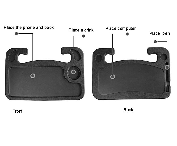 New Material Car Steering Wheel Laptop Desk Car Computer Desk Large Steering Wheel Dinner Plate Card Table