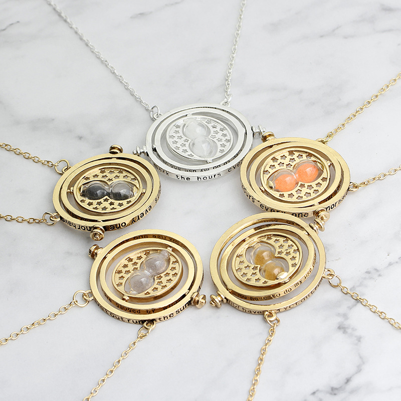 Cross-Border Hot Selling Pendant European and American Peripheral Creative Time Converter Hourglass Necklace Accessories Foreign Trade Hot Sale Cross-Border Hot Selling Pendant European and American Peripheral Creative Time Converter Hourglass Necklace Accessories Foreign Trade Hot Sale