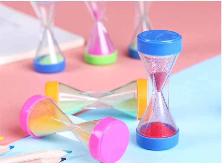 Plastic Mini Hourglass Toy Children&#039;s Student Creativity Gadget Gift Gift Factory Price Wholesale and Retail