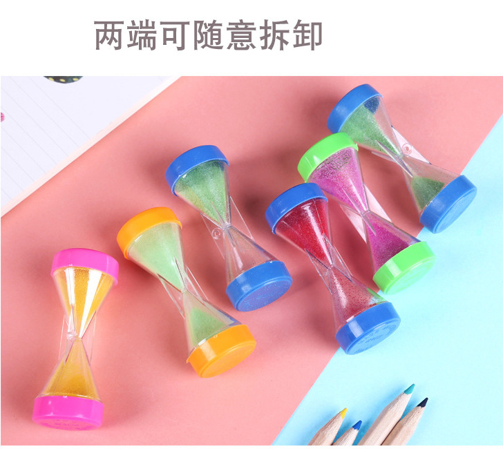 Plastic Mini Hourglass Toy Children&#039;s Student Creativity Gadget Gift Gift Factory Price Wholesale and Retail